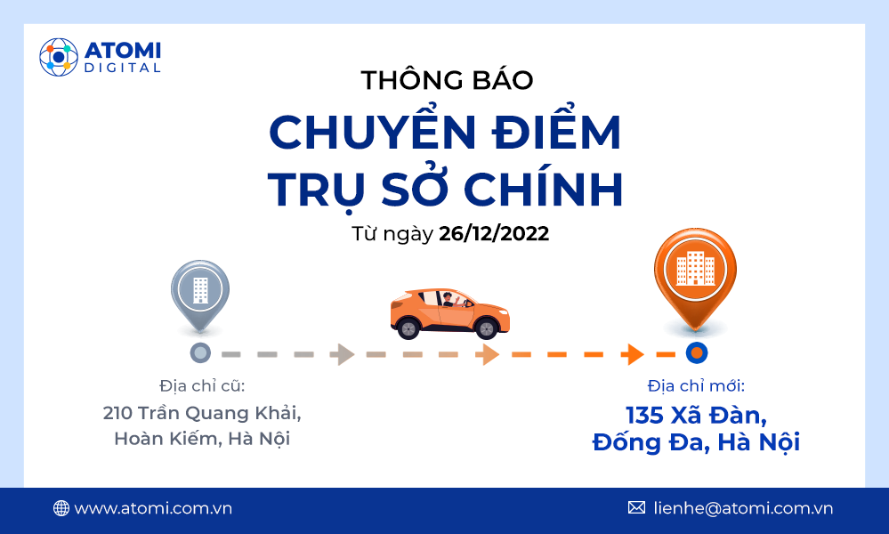 Thông báo chuyển địa điểm văn phòng Hà Nội